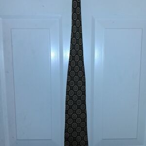 Black and Gold Patterned Tie Jos A Bank Signature Collection Tie Work